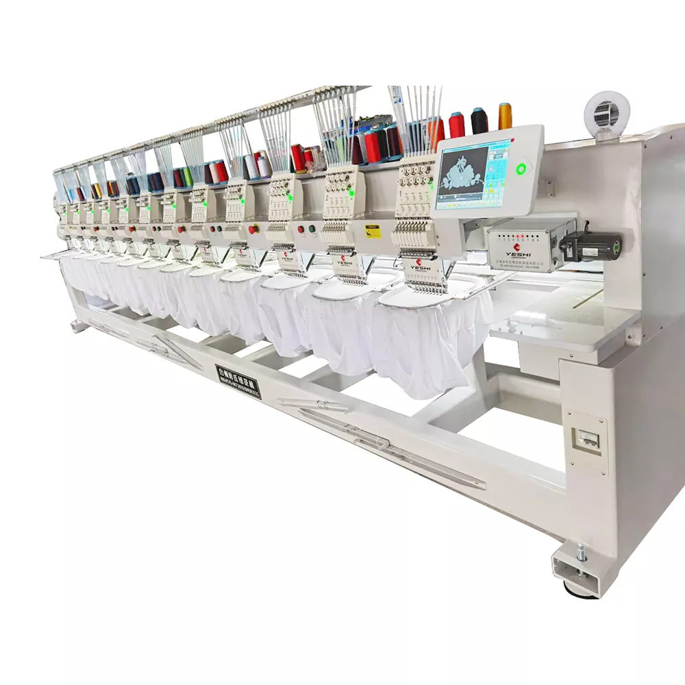 Những lợi ích của việc sử dụng máy thêu mười hai đầu với chức năng may mặc là gì?